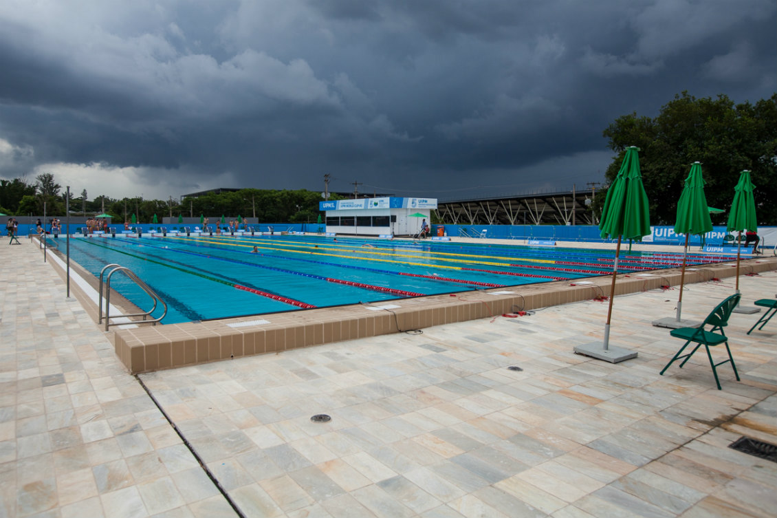 A nova piscina do Parque Aquático de Deodoro. Foto: Miriam Jeske/brasil2016.gov.br