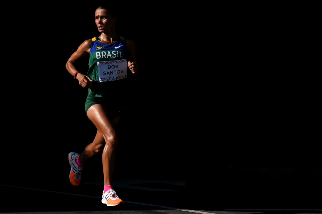 A maratonista Marily dos Santos. Foto: Harry How/Getty Images